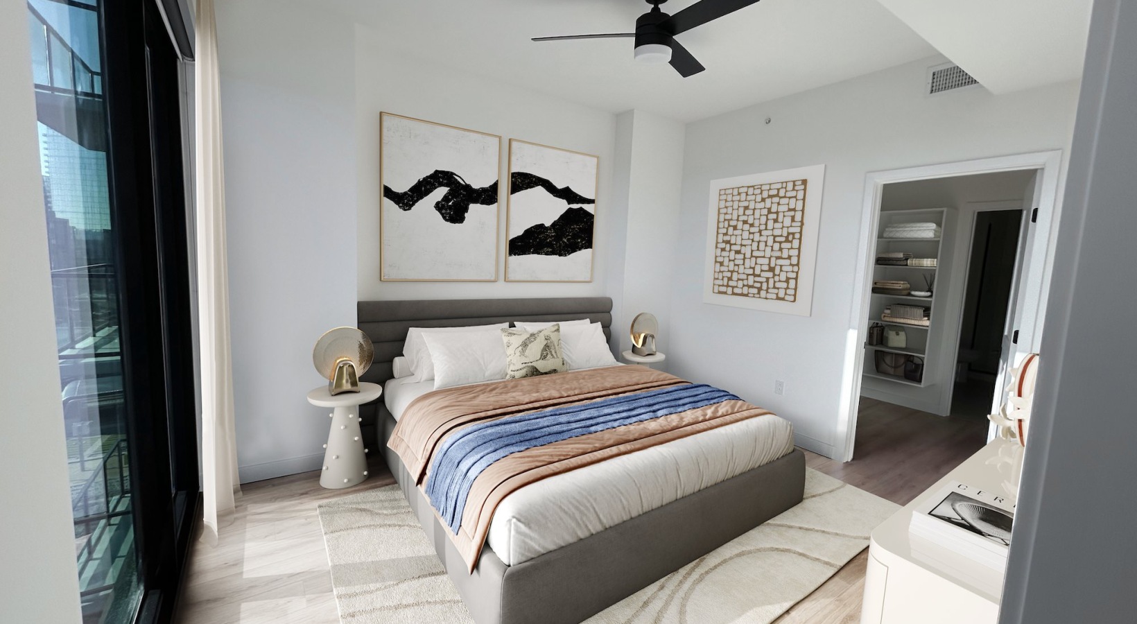 Bedroom with natural lighting