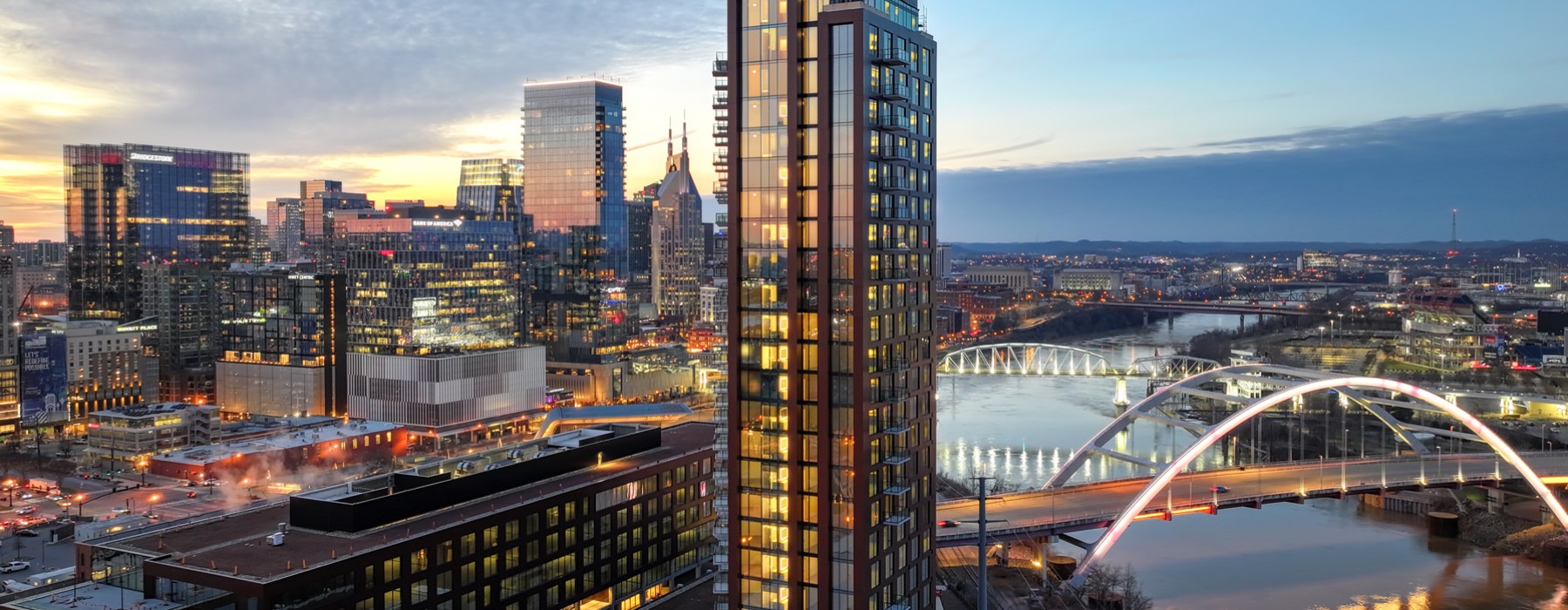 a cityscape with many buildings